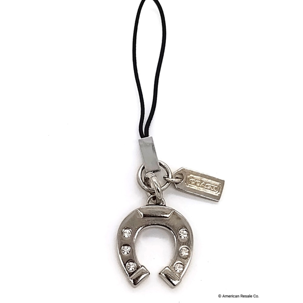 JUST IN! COACH Lucky Horshoe Fob Lanyard, Phone or Purse Charm Add to Keychain - Picture 4 of 8